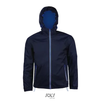 Φωτογραφία από μπροστά από Skate 3XL - Unisex αντιανεμικό με επένδυση δίχτυ σε χρώμα Navy-Royal Blue