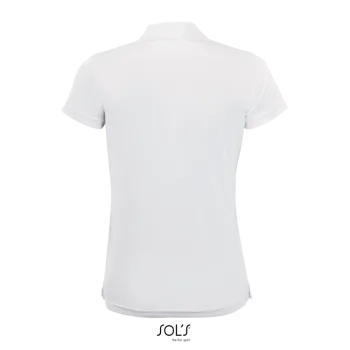 Φωτογραφία από πίσω από Performer Women Λευκό - Γυναικείο αθλητικό πόλο σε χρώμα White