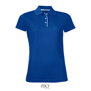 Φωτογραφία από μπροστά από Performer Women - Γυναικείο αθλητικό πόλο σε χρώμα Royal Blue