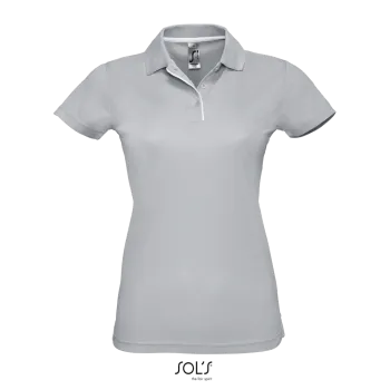 Φωτογραφία από μπροστά από Performer Women - Γυναικείο αθλητικό πόλο σε χρώμα Pure Grey