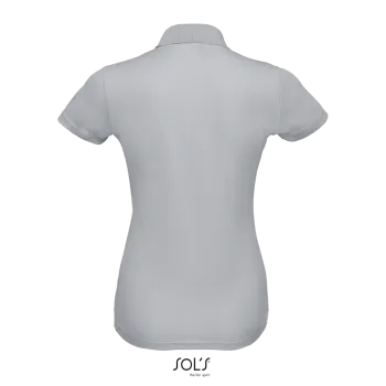 Φωτογραφία από πίσω από Performer Women - Γυναικείο αθλητικό πόλο σε χρώμα Pure Grey