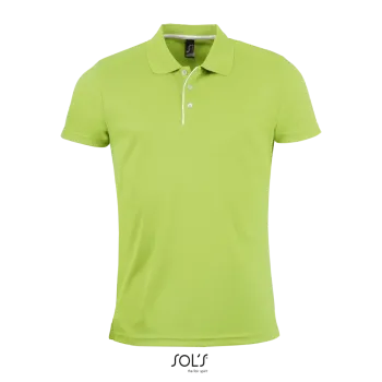 Φωτογραφία από μπροστά από Performer Men 3XL - Ανδρικό αθλητικό πόλο σε χρώμα Apple Green