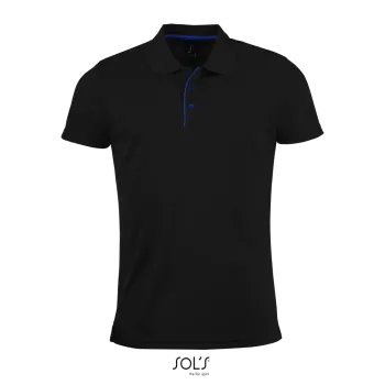 Φωτογραφία από μπροστά από Performer Men 3XL - Ανδρικό αθλητικό πόλο σε χρώμα Black