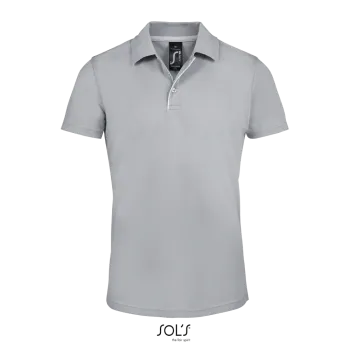 Φωτογραφία από μπροστά από Performer Men 3XL - Ανδρικό αθλητικό πόλο σε χρώμα Pure Grey