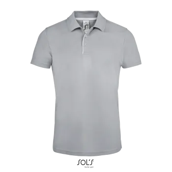 Φωτογραφία από πίσω από Performer Men 3XL - Ανδρικό αθλητικό πόλο σε χρώμα Pure Grey