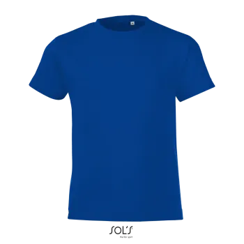 Φωτογραφία από μπροστά από Regent Fit Kids - Παιδικό T-shirt σε στενή γραμμή σε χρώμα Royal Blue