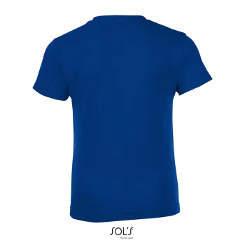 Φωτογραφία από πίσω από Regent Fit Kids - Παιδικό T-shirt σε στενή γραμμή σε χρώμα Royal Blue
