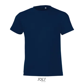 Φωτογραφία από μπροστά από Regent Fit Kids - Παιδικό T-shirt σε στενή γραμμή σε χρώμα French Navy