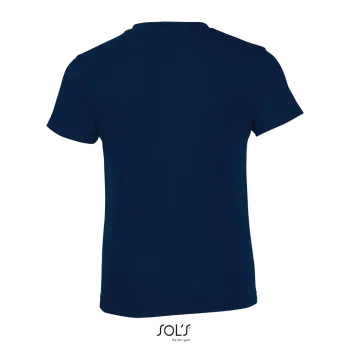 Φωτογραφία από πίσω από Regent Fit Kids - Παιδικό T-shirt σε στενή γραμμή σε χρώμα French Navy
