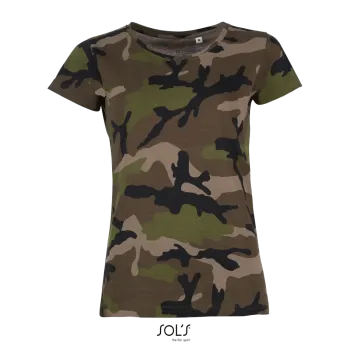 Φωτογραφία από μπροστά από Camo Women - Γυναικείο T-shirt παραλλαγής σε χρώμα Camo