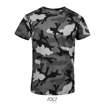 Φωτογραφία από μπροστά από Camo Men - Ανδρικό T-shirt παραλλαγής σε χρώμα Grey Camo