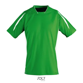 Φωτογραφία από μπροστά από Maracana 2 SSL - Unisex κοντομάνικη μπλούζα σε χρώμα Bright Green-White