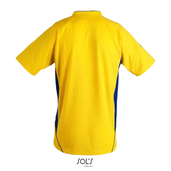 Φωτογραφία από πίσω από Maracana 2 SSL - Unisex κοντομάνικη μπλούζα σε χρώμα Lemon-Royal