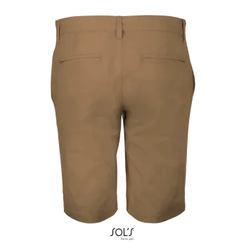 Φωτογραφία από πίσω από Jasper (48-52) - Ανδρική βερμούδα chino σε χρώμα Chestnut