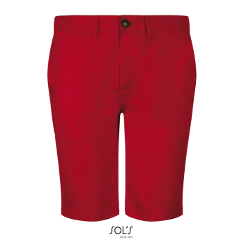 Φωτογραφία από μπροστά από Jasper (48-52) - Ανδρική βερμούδα chino σε χρώμα Poppy Red