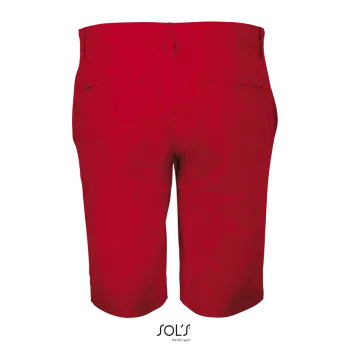 Φωτογραφία από πίσω από Jasper (48-52) - Ανδρική βερμούδα chino σε χρώμα Poppy Red