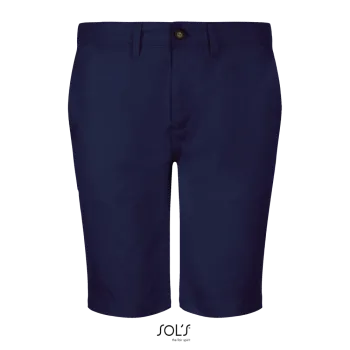 Φωτογραφία από μπροστά από Jasper (48-52) - Ανδρική βερμούδα chino σε χρώμα French Navy