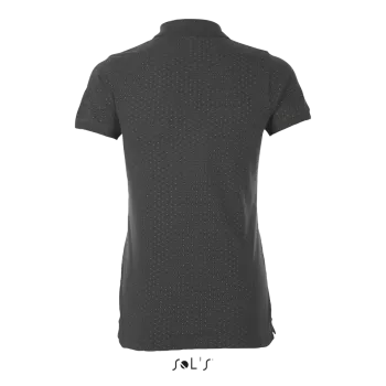 Φωτογραφία από πίσω από Brandy Women - Γυναικείο πόλο σε χρώμα Dark Grey-White