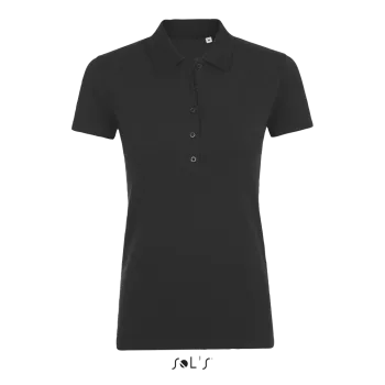 Φωτογραφία από μπροστά από Phoenix Women - Γυναικείο πόλο πικέ σε χρώμα Black