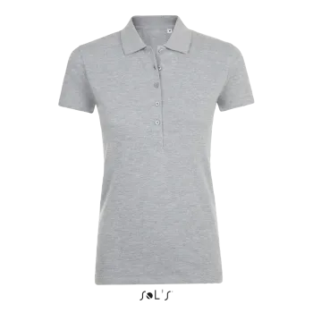 Φωτογραφία από μπροστά από Phoenix Women - Γυναικείο πόλο πικέ σε χρώμα Grey Melange