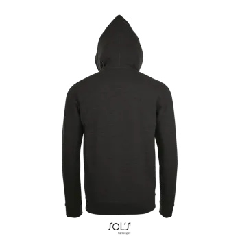 Φωτογραφία από πίσω από Stone 3XL - Unisex ζακέτα φούτερ με κουκούλα σε χρώμα Charcoal Melange