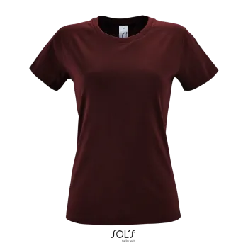 Φωτογραφία από μπροστά από Regent Women - Γυναικείο T-shirt σε χρώμα Burgundy