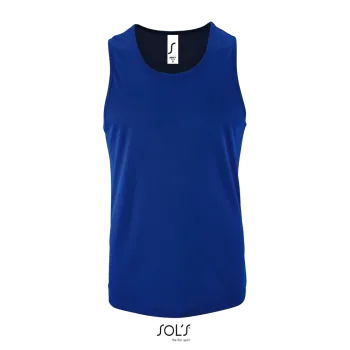 Φωτογραφία από μπροστά από Sporty TT Men 3XL - Ανδρικό αμάνικο αθλητικό μπλουζάκι σε χρώμα Royal Blue