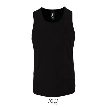 Φωτογραφία από μπροστά από Sporty TT Men 3XL - Ανδρικό αμάνικο αθλητικό μπλουζάκι σε χρώμα Black