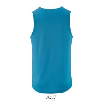 Φωτογραφία από πίσω από Sporty TT Men 3XL - Ανδρικό αμάνικο αθλητικό μπλουζάκι σε χρώμα Aqua