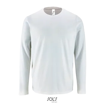 Φωτογραφία από μπροστά από Imperial LSL Men Λευκό 3-4XL - Ανδρικό μακρυμάνικο T-shirt σε χρώμα White