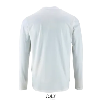 Φωτογραφία από πίσω από Imperial LSL Men Λευκό 3-4XL - Ανδρικό μακρυμάνικο T-shirt σε χρώμα White