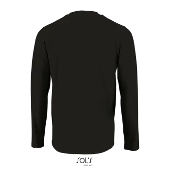 Φωτογραφία από πίσω από Imperial LSL Men 3-4XL - Ανδρικό μακρυμάνικο T-shirt σε χρώμα Deep Black