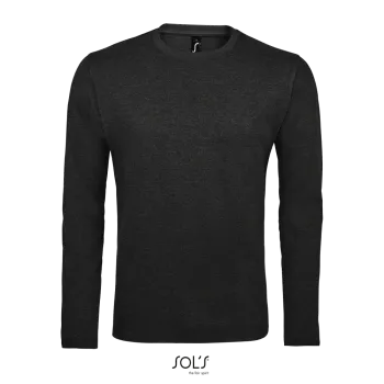 Φωτογραφία από μπροστά από Imperial LSL Men 3-4XL - Ανδρικό μακρυμάνικο T-shirt σε χρώμα Charcoal Melange