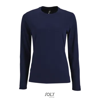 Φωτογραφία από μπροστά από Imperial LSL Women - Γυναικείο μακρυμάνικο T-shirt σε χρώμα French Navy