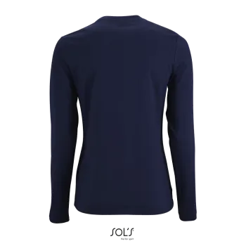 Φωτογραφία από πίσω από Imperial LSL Women - Γυναικείο μακρυμάνικο T-shirt σε χρώμα French Navy