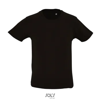 Φωτογραφία από μπροστά από Milo Kids - Παιδικό οργανικό T-shirt σε χρώμα Deep Black