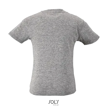 Φωτογραφία από πίσω από Milo Kids - Παιδικό οργανικό T-shirt σε χρώμα Grey Melange