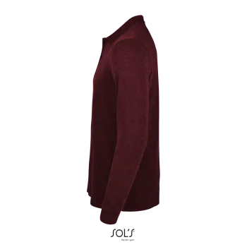 Φωτογραφία προφίλ από Perfect LSL Men 4XL - Ανδρικό μακρυμάνικο πόλο πικέ σε χρώμα Heather Oxblood