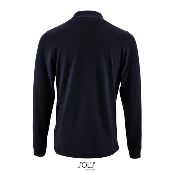 Φωτογραφία από πίσω από Perfect LSL Men 4XL - Ανδρικό μακρυμάνικο πόλο πικέ σε χρώμα French Navy