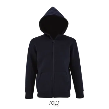 Φωτογραφία από μπροστά από Stone Kids - Παιδική ζακέτα φούτερ με κουκούλα σε χρώμα French Navy