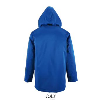 Φωτογραφία από πίσω από Robyn 3-4XL - Unisex μακρύ παρκά σε χρώμα Royal Blue
