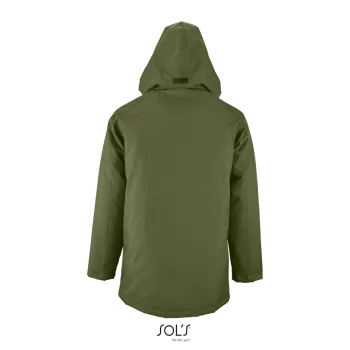 Φωτογραφία από πίσω από Robyn 3-4XL - Unisex μακρύ παρκά σε χρώμα Forest Green