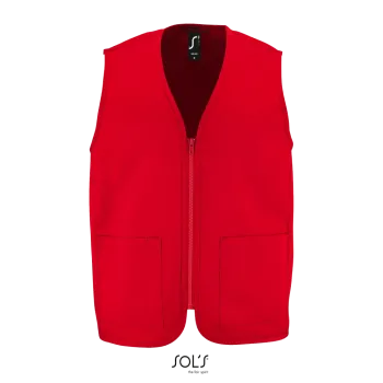 Φωτογραφία από μπροστά από Wallace 3-4XL - Unisex γιλέκο σε χρώμα Red