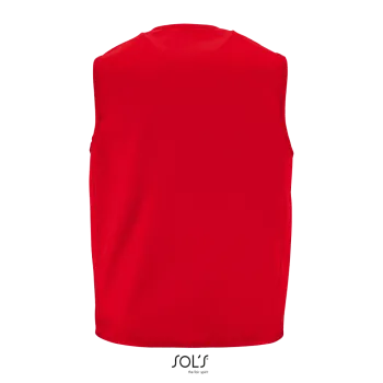 Φωτογραφία από πίσω από Wallace 3-4XL - Unisex γιλέκο σε χρώμα Red