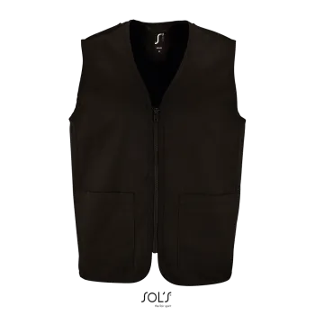 Φωτογραφία από μπροστά από Wallace 3-4XL - Unisex γιλέκο σε χρώμα Black