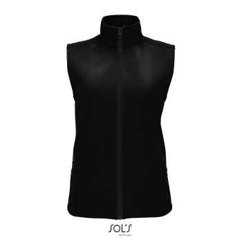 Φωτογραφία από μπροστά από Race BW Women - Γυναικείο softshell γιλέκο σε χρώμα Black