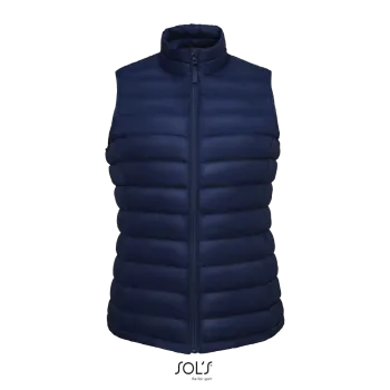 Φωτογραφία από μπροστά από Wilson BW Women - Γυναικείο ελαφρύ πουπουλένιο γιλέκο σε χρώμα French Navy