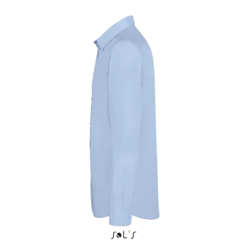 Φωτογραφία προφίλ από Baltimore Fit - Ανδρικό μακρυμάνικο πουκάμισο από ποπλίνα σε χρώμα Sky Blue