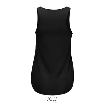 Φωτογραφία από πίσω από Jade - Γυναικείο ελαφρύ αμάνικο μπλουζάκι σε χρώμα Black