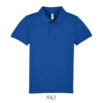 Φωτογραφία από μπροστά από Perfect Kids - Παιδικό πόλο πικέ σε χρώμα Royal Blue